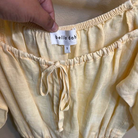 Bella Dahl Soft Yellow romper - Picture 2 of 8